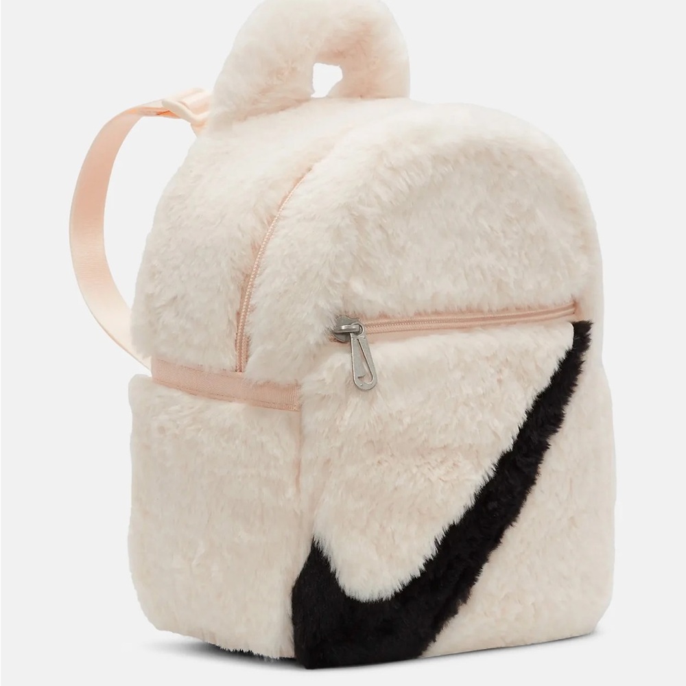 Nike Plush Cream Backpack with Black Swoosh